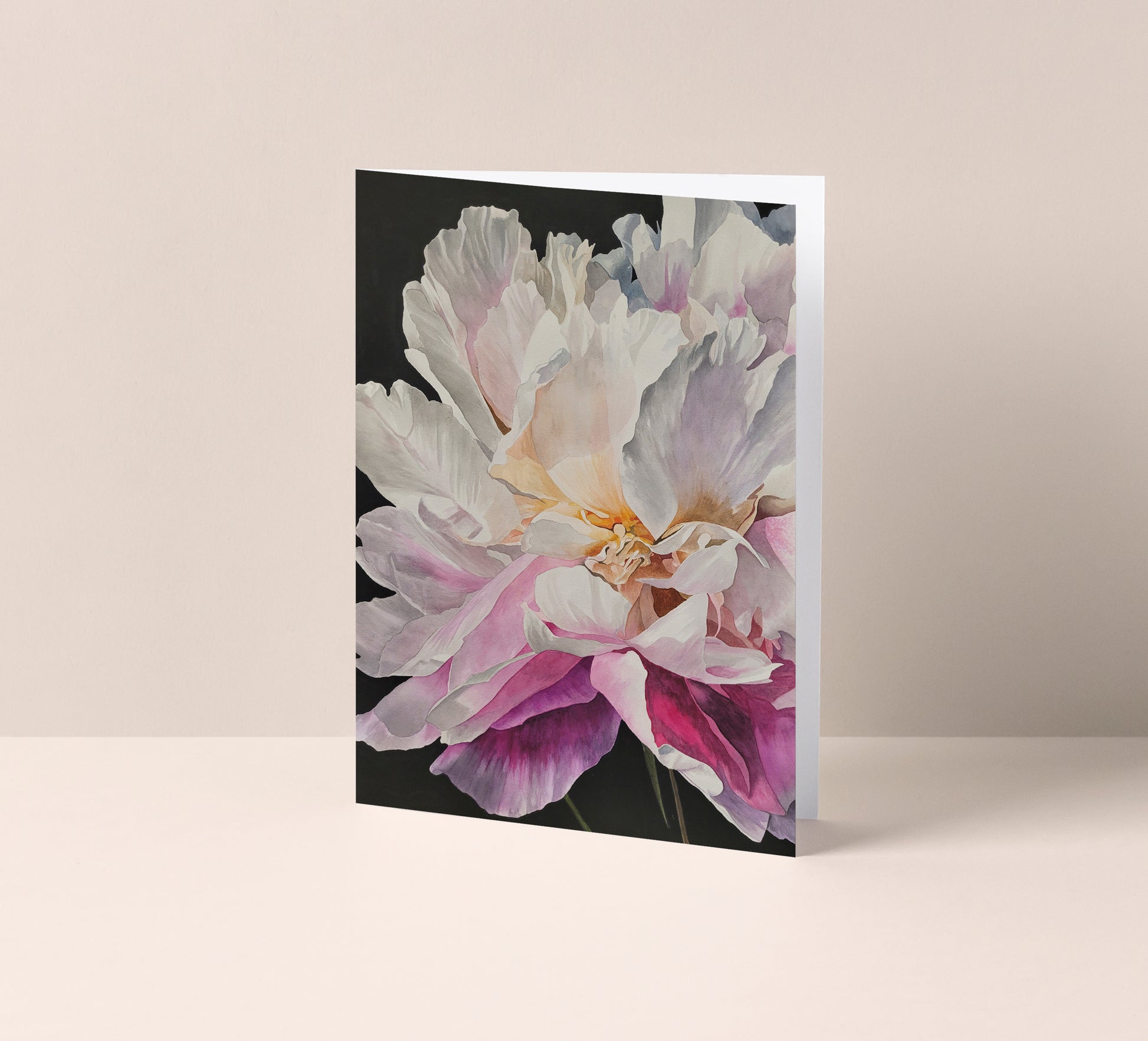 Peony Flower - Greeting Card