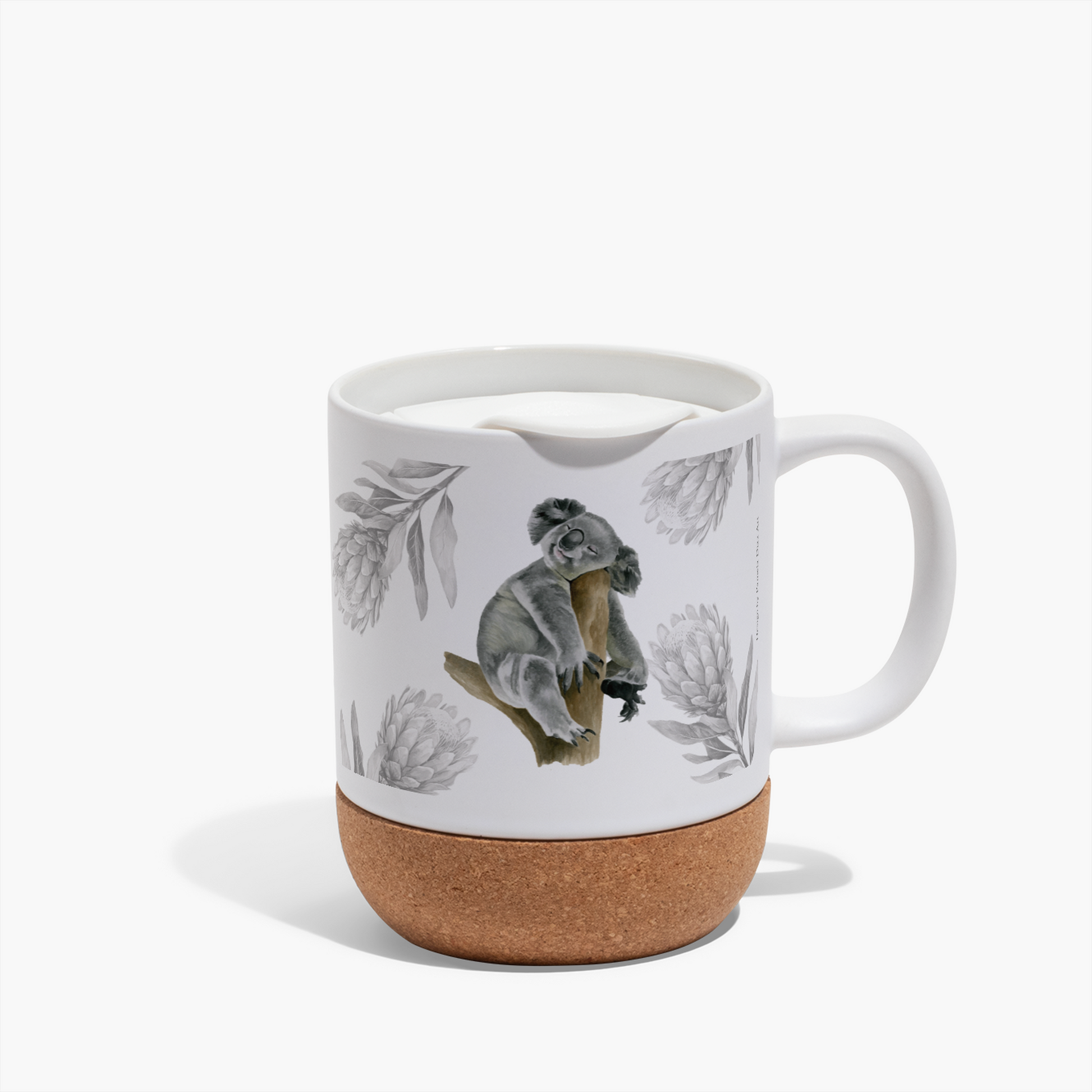 Cork Base Ceramic Mugs