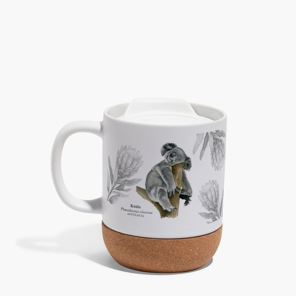 Cork Base Ceramic Mugs